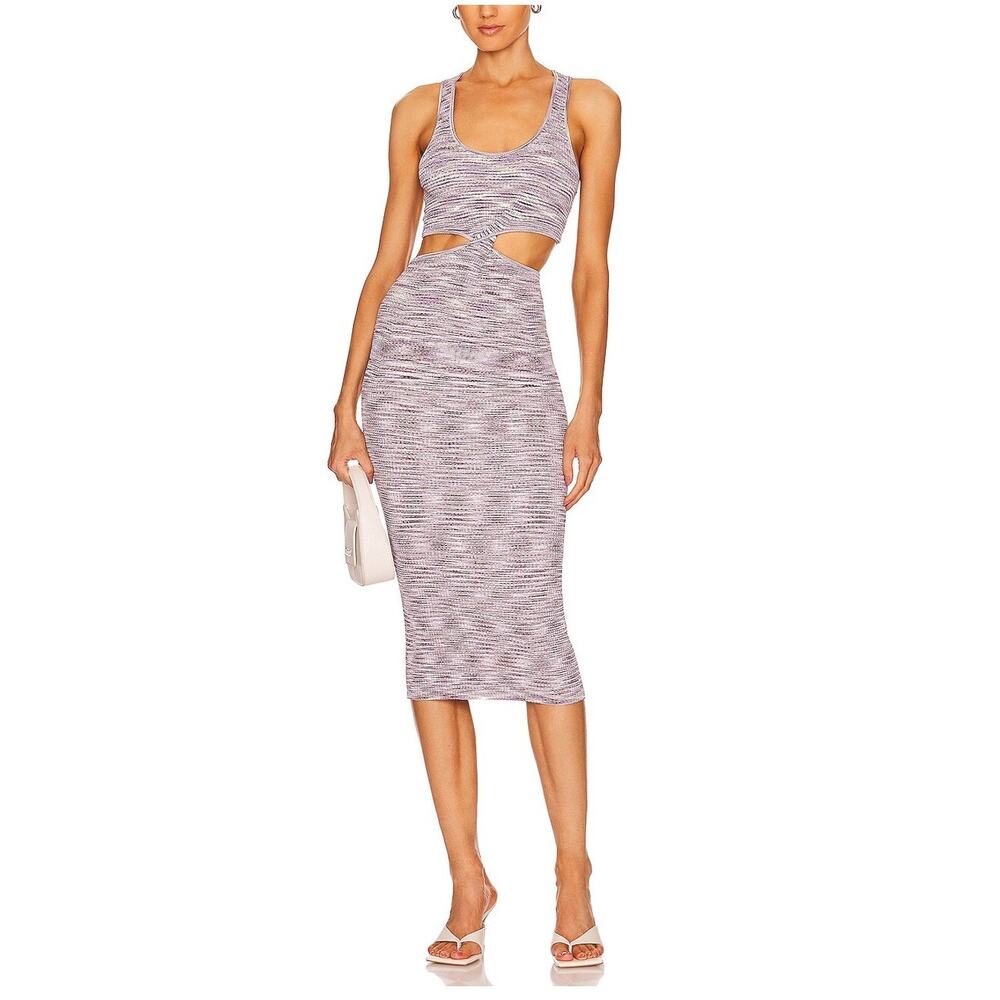 Simkhai Cutout Purple Colleen Dress Size S
